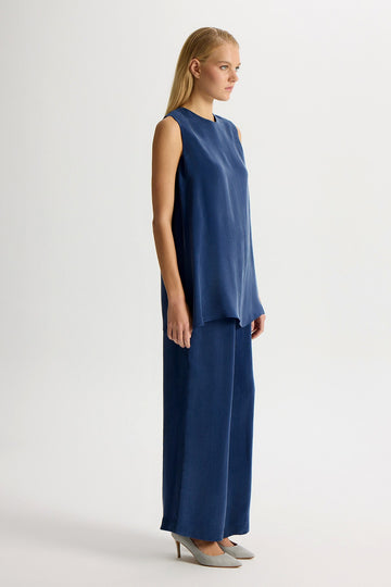 Dalida- Bol Paça Basic Cupro Pantolon