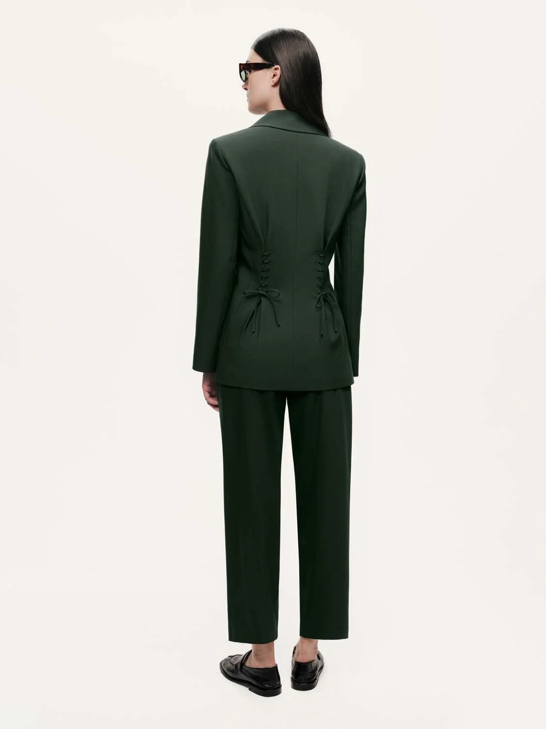 Nocturne- Beli İp Detaylı Blazer Ceket