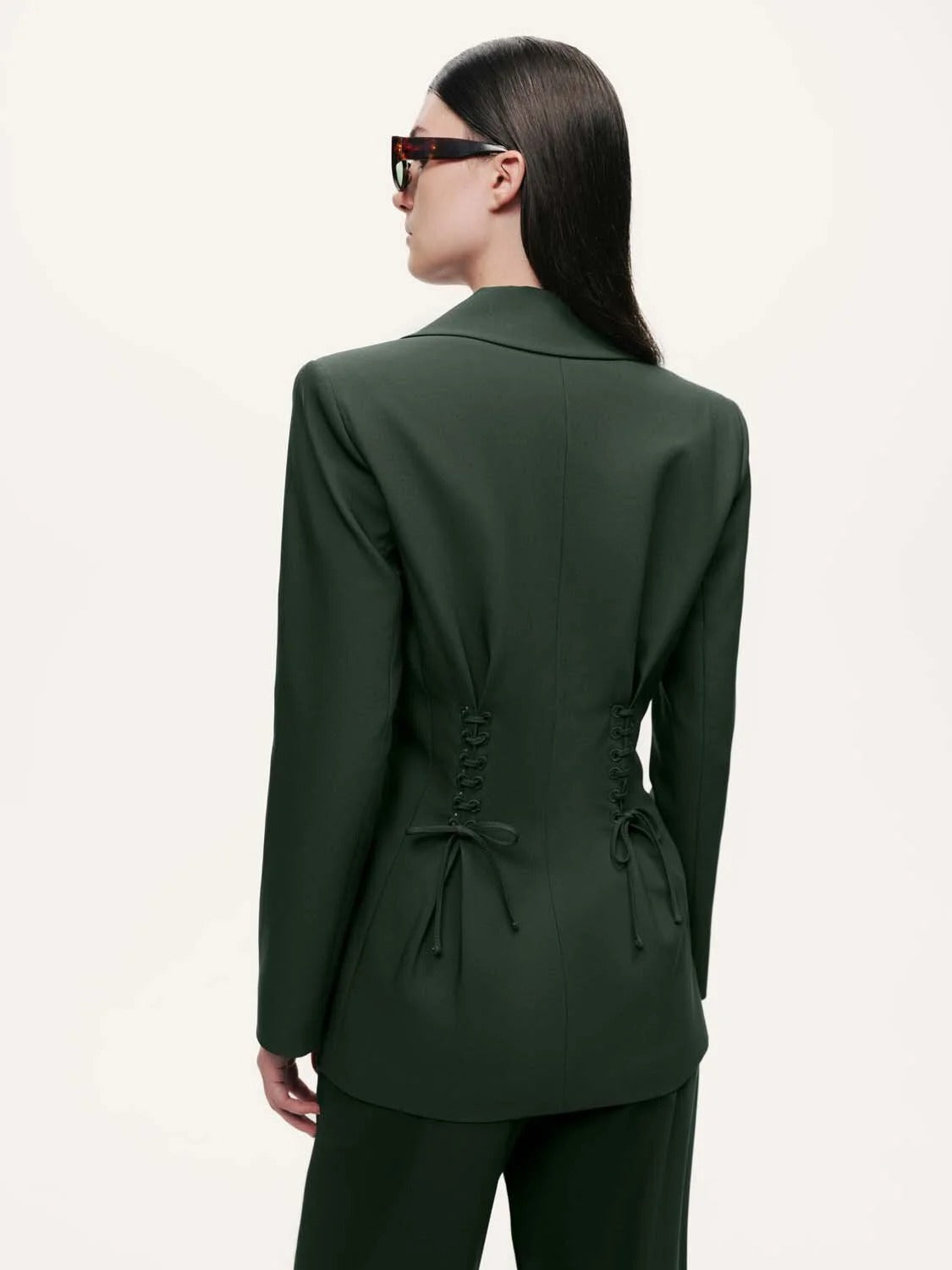 Nocturne- Beli İp Detaylı Blazer Ceket